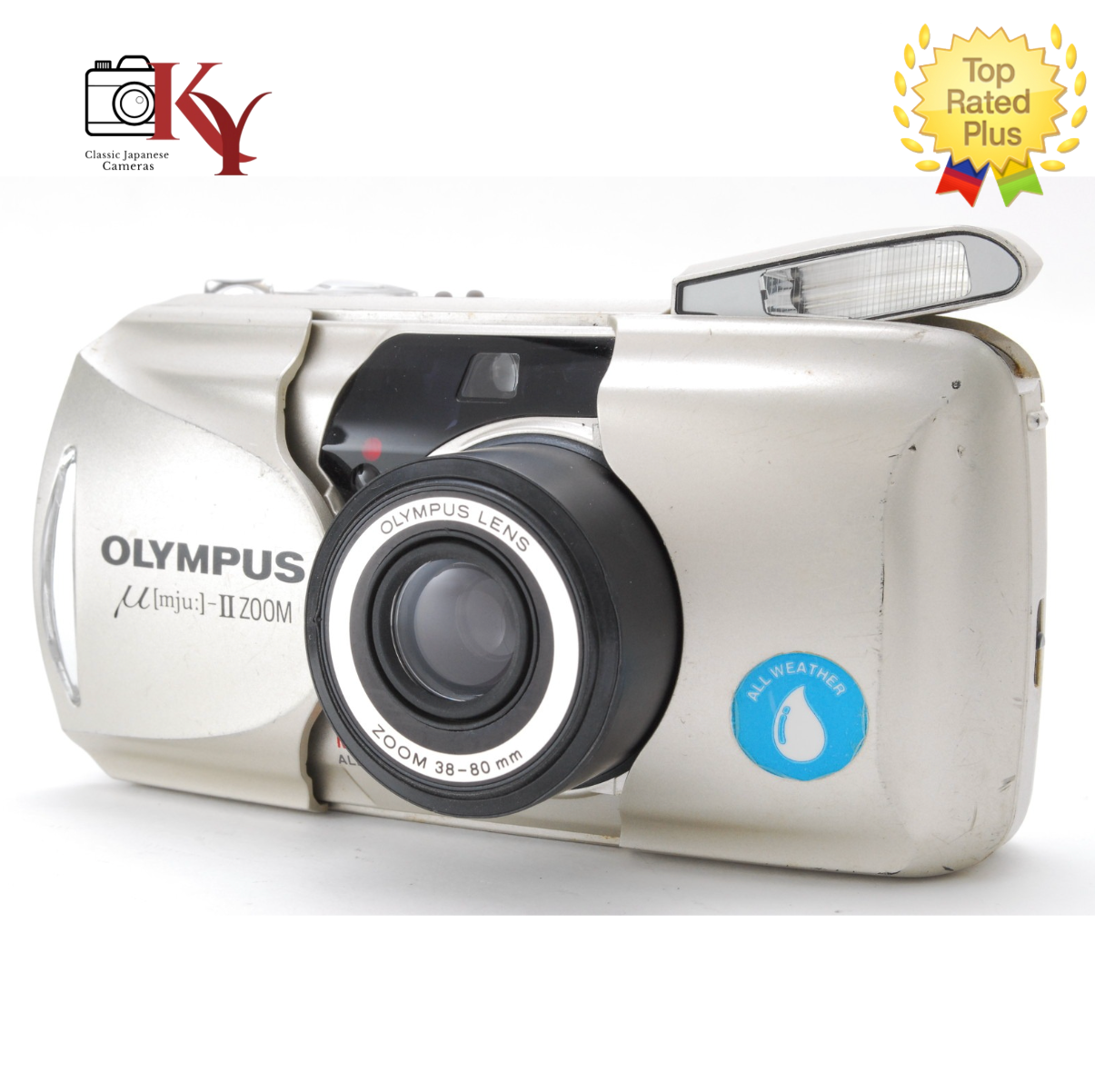 ⏯️ [ NEAR MINT ] Olympus µ mju II zoom 35mm Point & Shoot film Camera From JAPAN