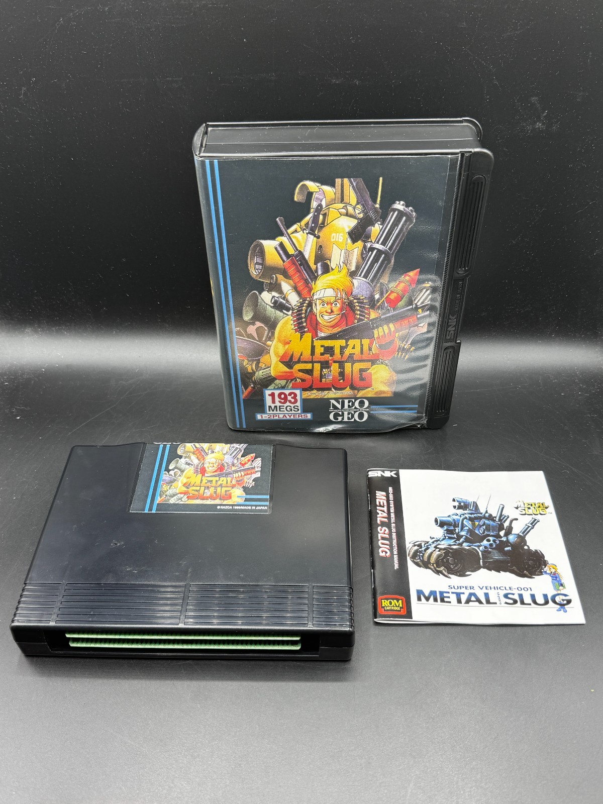 Système Console Neo Geo AES Metal Slug 1 US Anglais Conversion CIB Complet