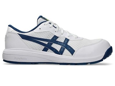 ASICS WINJOB CP221 1273A118 100 White Mako Blue 3E Safety Shoes | eBay