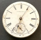 Antique 1892 Waltham Model 1888 24 Pocket Watch Movement Running Ticks 16s 11j