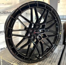 4x20" VAUXHALL INSIGNIA B MK2 2017-23 VELOCITY VF11 FLOW FORMED GLOSS BLACK 8.5J
