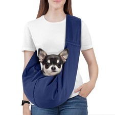 Pawaboo Small Dog/Cat Sling Carrier Reversible Hands-Free Puppy Travel Bag