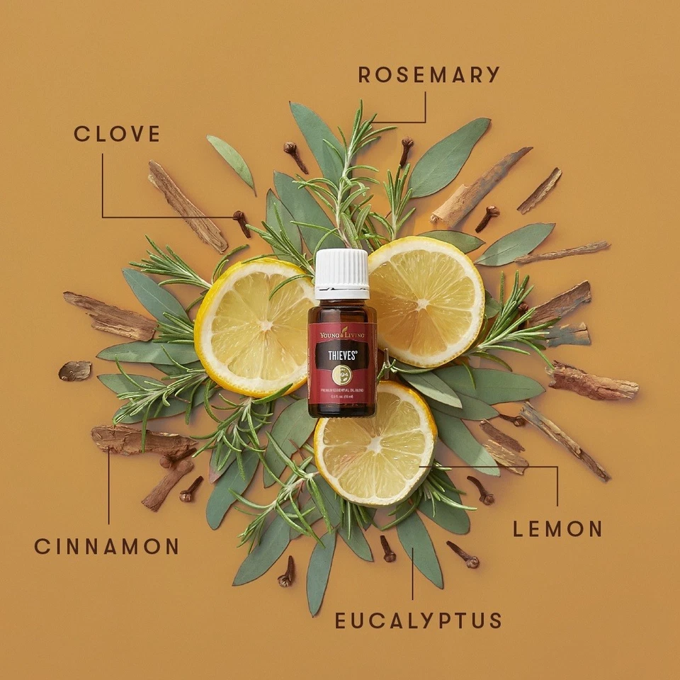 3 Botellas Young Living Thieves 15 ml Mezcla de Aceite Esencial Premium🔥❗️Vendedor de EE. UU.️❗️ Foto 4 de 4