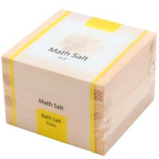 Japanese Hinoki Masu Bath Salt Yuzu Aroma Gift Set Handmade