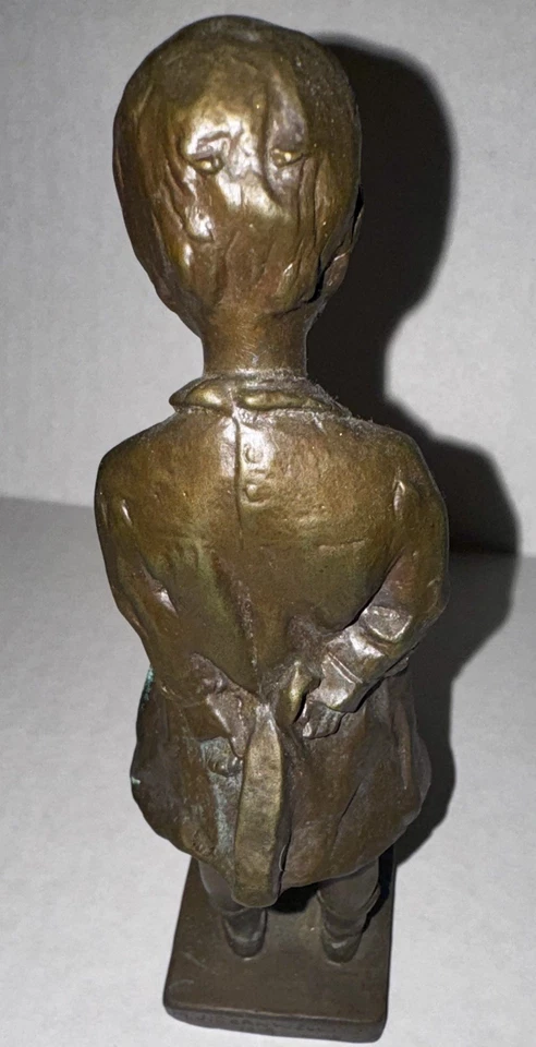 玛莎·杰克逊·康威尔青铜雕塑,年轻女孩和海龟,1909 年美国  — 第 4/4 张图片