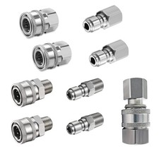 4PCS 3/8 Quick Connect Fittings Kit, Stainless Steel Adapter Set, Female, Male