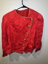Vintage Red And Gold Blazer Size L/XL