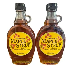 Trader Joe’s Maple Syrup Grade A Amber Color 8 FL Oz Pack Of 2