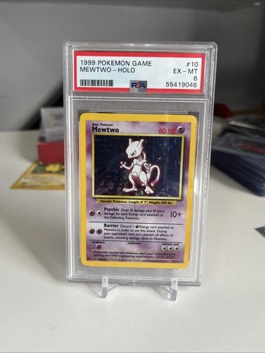1999 Pokemon Base Set Unlimited Holo #10 Mewtwo PSA 6