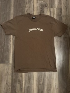 Santa Cruz Graphic T-Shirt Mens Large Brown