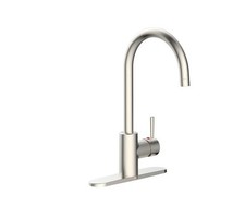 Design House Eastport Single-Handle Standard Kitchen Faucet in Satin Nickel