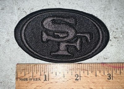 Fully Embroidered BLACKOUT SF San Francisco 49er s Patch Iron On and/or Sew On