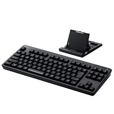 ELECOM Bluetooth Tastatur Membran Typ mit Ständer Multi-Pairing Kompatibel für