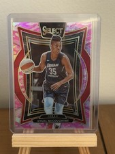 2025 Panini Select WNBA Concourse Angel McCoughtry #34 Pink Camo Prizm 144/175