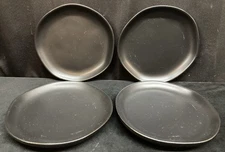 Magnolia Hearth & Hand Matte Black Appetizer Plates 6.5” Set of 4