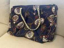 Maritime Shopping-Tasche, sehr schick und groß (ca. 45 x 39 cm), Kunstmaterial