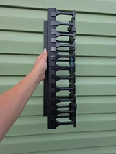 Open Box Panduit WMP1E Horizontal Cable Manager, Black, 2 RU, Black