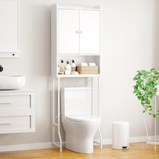 over the Toilet Storage Cabinet - 3 Tier Bathroom Organizers and Storage Solutio