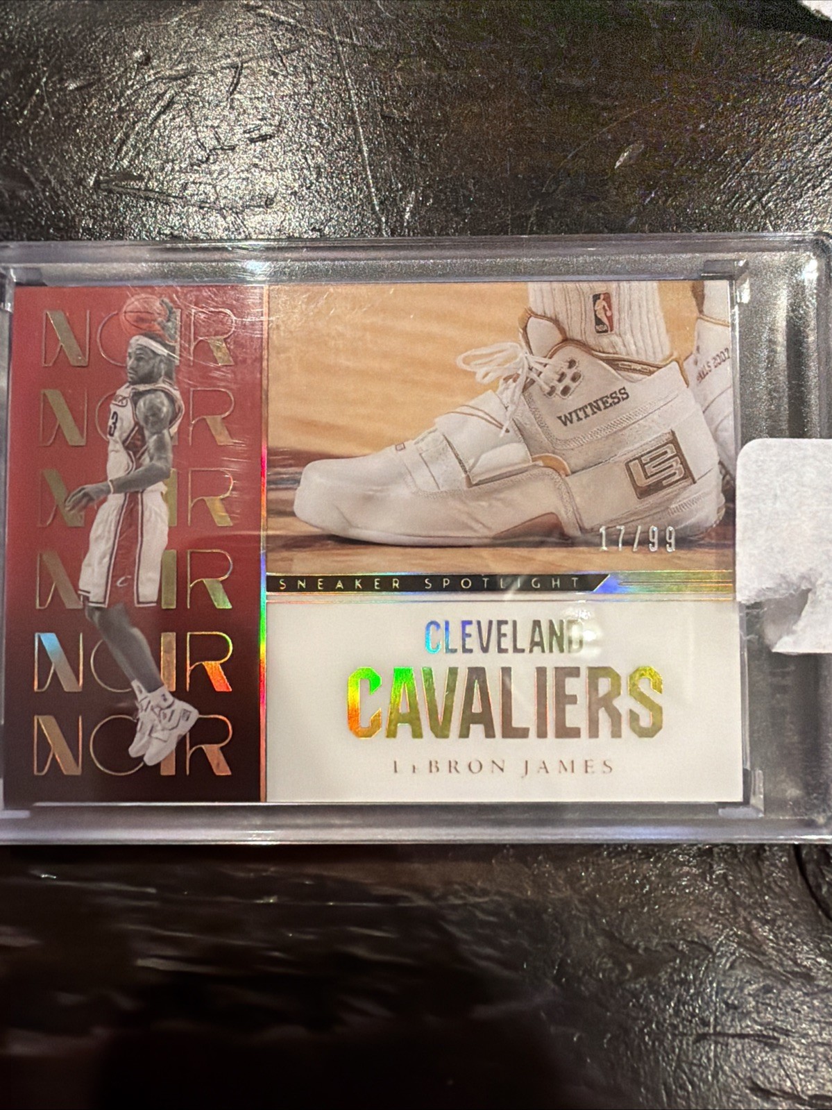 2022-23 Panini Noir Sneaker Spotlight #3 LeBron James Cleveland Cavaliers /99