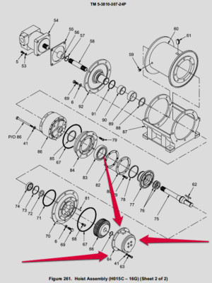 GROVE AT422-T 22 TON CRANE HOIST BRAKE RING P/N 6188000156
