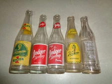 ~5x Vintage Bottle Lot Vernors Detroit Eberle's Michigan Dodger Napoleon Ohio~