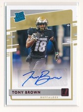 TONY BROWN 2020 DONRUSS RATED ROOKIES DRAFT PICKS SIGNATURE RED RC AUTO *BROWNS*