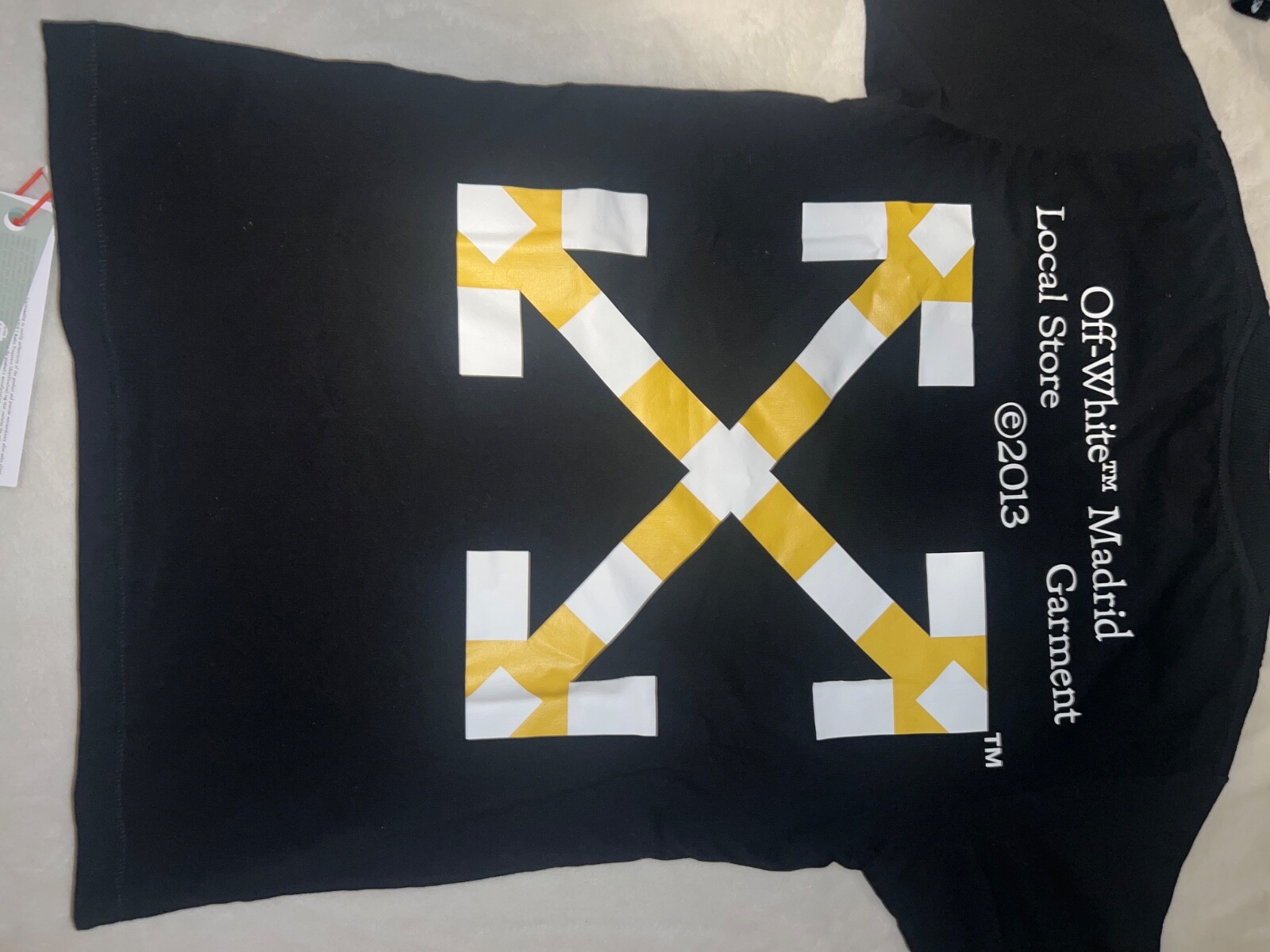 Limited off-white shirt only 50 in the world.From their Madrid store opening.