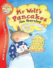 Mr Wolf's Pancakes (Book & CD)-Jan Fearnley