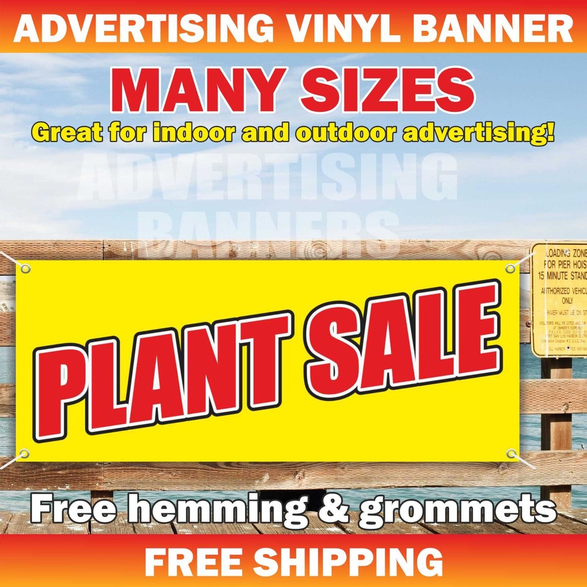 PLANT SALE Advertising Banner Vinyl Mesh Sign Seeds flowers vegetable  garden | eBay