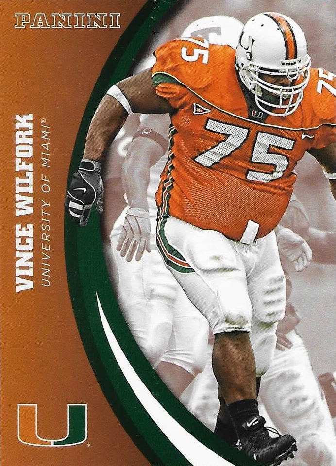 2015 Panini Miami Hurricanes Vince Wilfork #67