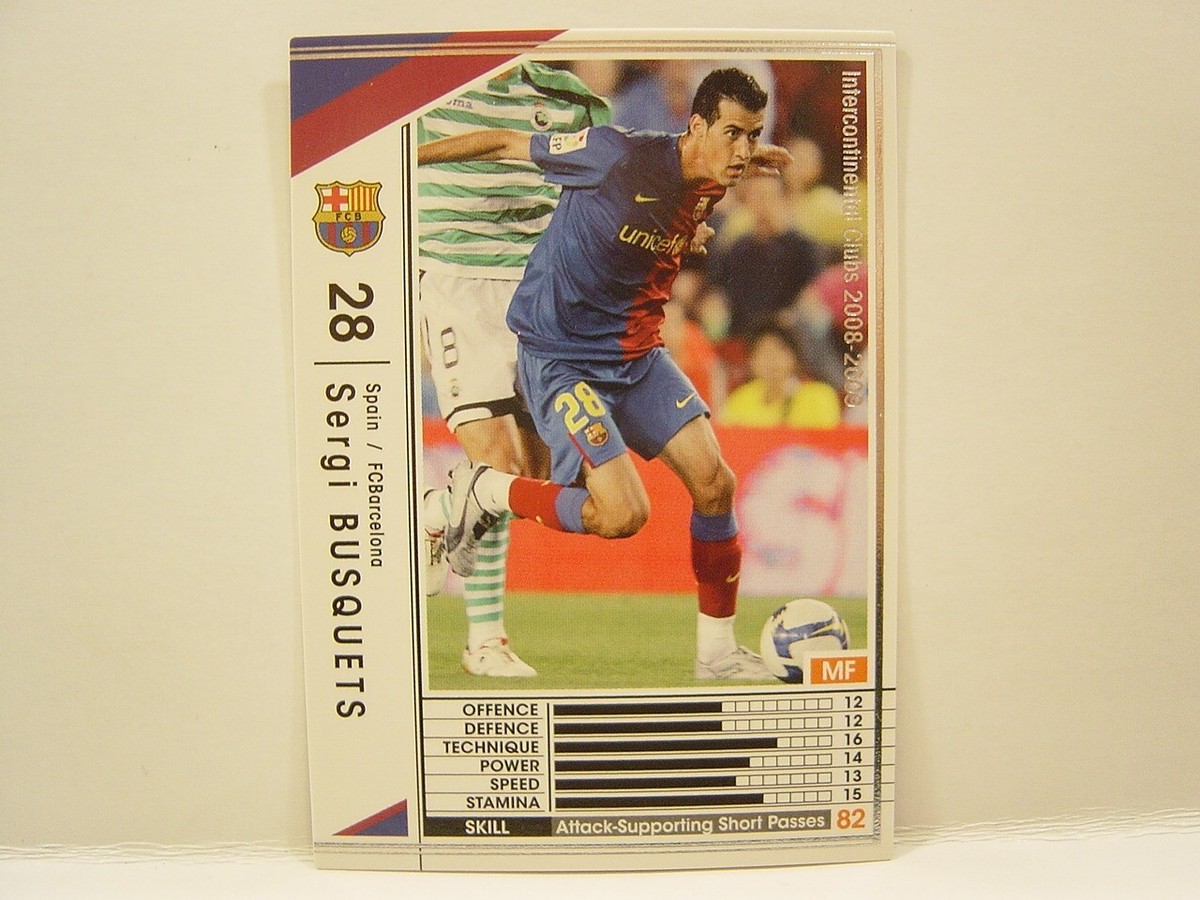 Panini SERGIO BUSQUETS ジャージカード /99 Panini WCCF 2009-10 Sergio Busquets 1988 Spain No.16 FC