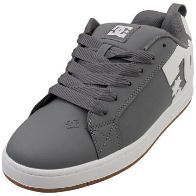 DC Shoes Court Graffik Mens Skate Sneakers in Grey White US