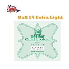 Lenzner Goldbrokat Violin E String 4/4 Ball Extra Thin 24