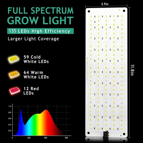 2 Heads LED Grow Light Plant Growing Lamp Light for Indoor Plants Full Spectrum - Picture 8 of 10