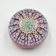 Vintage Perthshire - PP1 - 13 Radial Spokes - Millefiori Paperweight Pre-1982