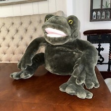 Folktails Folkmanis Jumbo XL Frog Plush Puppet Toy Collectible Stuffed Animal