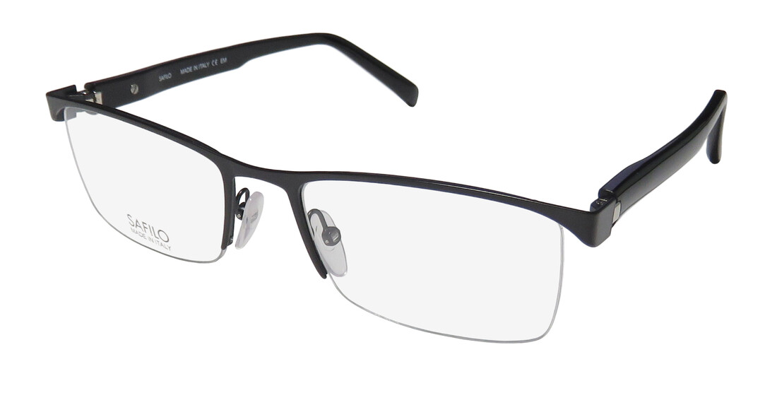 NEW SAFILO 1081 GLASSES MENS ITALY DESIGNER 54-19-145 BLACK