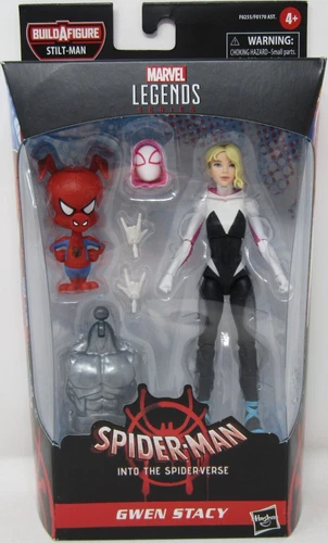 Marvel Legends Series Spider-Man Into the Spiderverse Gwen Stacy BAF Stilt-Man