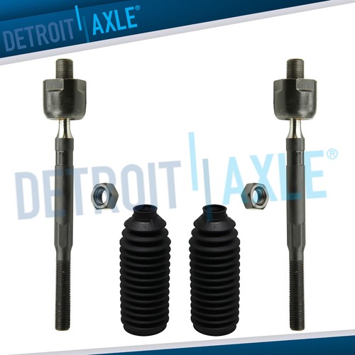 New 4pc Front Inner Tie Rod Ends + Boots for Infiniti G35 & Nissan 350Z