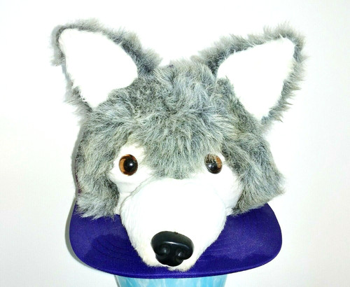 VTG WOLF HAT MADE IN USA