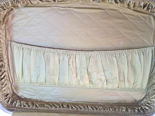 Vtg 1950's-60s Avocado Green Suitcase Medium Size (15x20x6 in) Scuffs & Scrapes - Picture 11 of 19