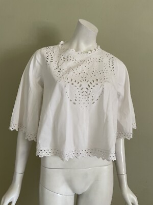 ISABEL MARANT ETOILE White Dill Top Size 34 | eBay