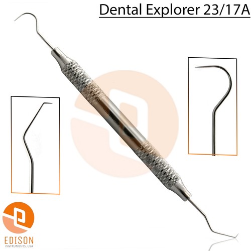 Dental Explorer 11/12,23/17A,23/6 Periodontal Probes Diagnostic Sickle Scaler - Bild 3 von 4