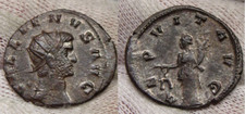 Roman Gallienus 260-268 AD Billon Antoninianus S-10167 Rev AEQVIT 2.6g 22mm. #39
