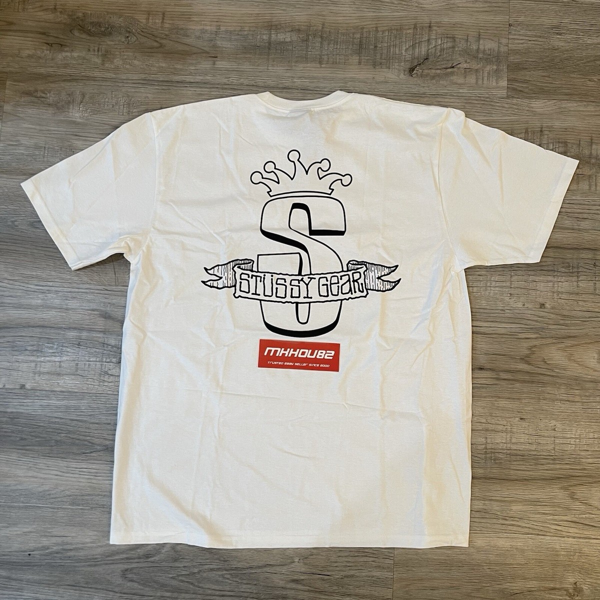 ★関税込★Stussy★Gear Banner T-Shirts ステューシー Tシャツ New Stussy Gear Banner Tee T-Shirt Crown White Size L | eBay