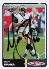Marc Bulger 2003 Topps Total  #61 Signed Autographed