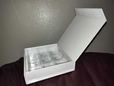 Lot Of White Magnetic Clasp Boxes With 9 Empty Trays, 5 Boxes