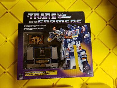 Transformers G1 Walmart Soundwave NEW 2019 box may have wear