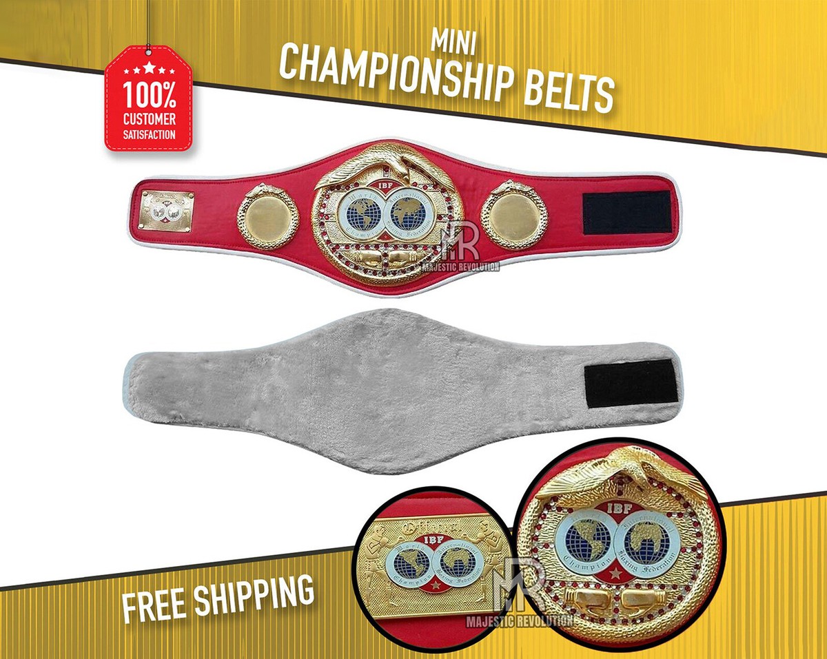 New Boxing Mini Championship Belts IBF, IBO, WBC, WBA, WBO