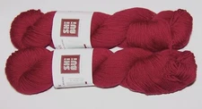 Two 50gm Skeins of SHIBUI 100% Superwash Merino Sock Yarn #430 CRANBERRY TONAL